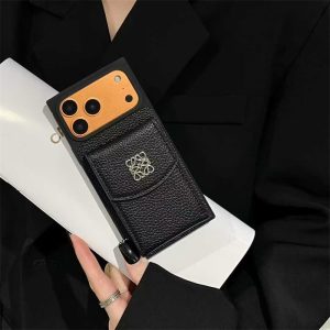 ロエベ アイフォン ケース 17/17pro Loewe iPhoneケース スマホケース 財布一体 ブランド メンズ iPhone16/16pro ケース カード収納 おすすめ iPhoneケース ペア 大人 ブランド