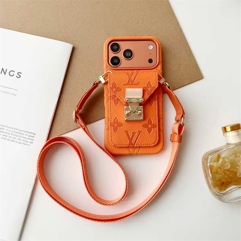 ヴィトン スマホ ショルダー ケース iphone17/17pro ケース 斜めがけ ブランド ルイヴィトン iphone16/16pro maxケース 新作 iphone15/14pro ケース カード 収納 スマホケース 肩掛け
