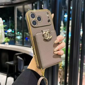 シャネル 携帯ケース ショルダー  chanel iphone17/17pro max ケース iphone16/16pro ケース 背面 収納 ハイ ブランド スマホケース カード入れ iPhoneケース 人気ブランド 女性 30代