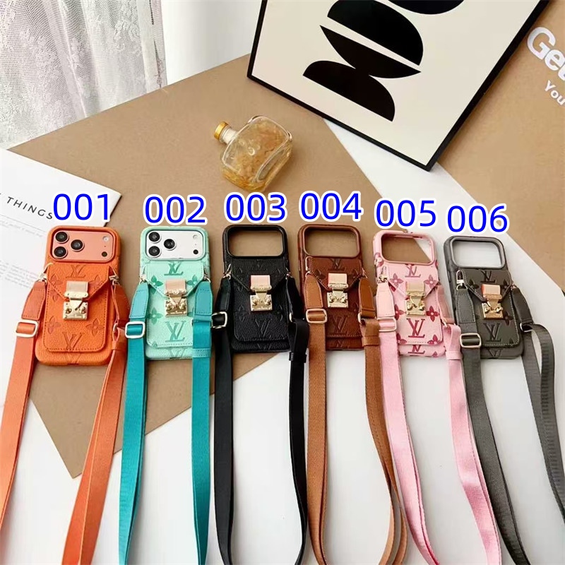 ヴィトン スマホ ショルダー ケース iphone17/17pro ケース 斜めがけ ブランド ルイヴィトン iphone16/16pro maxケース 新作 iphone15/14pro ケース カード 収納 スマホケース 肩掛け