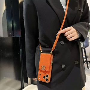 Alternative view of シャネル 携帯ケース ショルダー  chanel iphone17/17pro max ケース iphone16/16pro ケース 背面 収納 ハイ ブランド スマホケース カード入れ iPhoneケース 人気ブランド 女性 30代