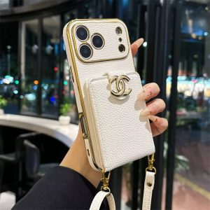 シャネル 携帯ケース ショルダー  chanel iphone17/17pro max ケース iphone16/16pro ケース 背面 収納 ハイ ブランド スマホケース カード入れ iPhoneケース 人気ブランド 女性 30代