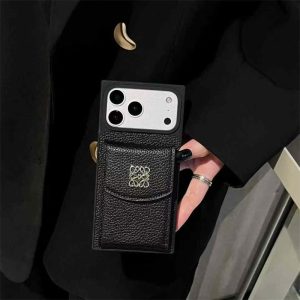 ロエベ アイフォン ケース 17/17pro Loewe iPhoneケース スマホケース 財布一体 ブランド メンズ iPhone16/16pro ケース カード収納 おすすめ iPhoneケース ペア 大人 ブランド