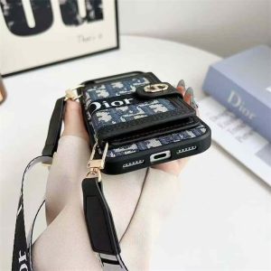 dior スマホ ショルダー iphone17/17pro ケース ディオール カード 入れ 付き iphone16/16promax ケース ブランド iphoneケース 斜めがけ iphone15/15プロケース ハイブランド コピー