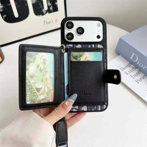 dior スマホ ショルダー iphone17/17pro ケース ディオール カード 入れ 付き iphone16/16promax ケース ブランド iphoneケース 斜めがけ iphone15/15プロケース ハイブランド コピー