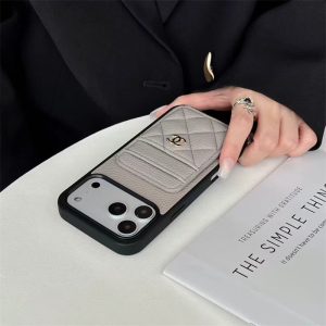 chanel iphone17/17pro ケース シャネル 風 スマホケース iphone16/15pro ケース カード 収納 iphoneケース 背面収納 ハイブランド iphone14/13pro max ケース 女子 ブランド