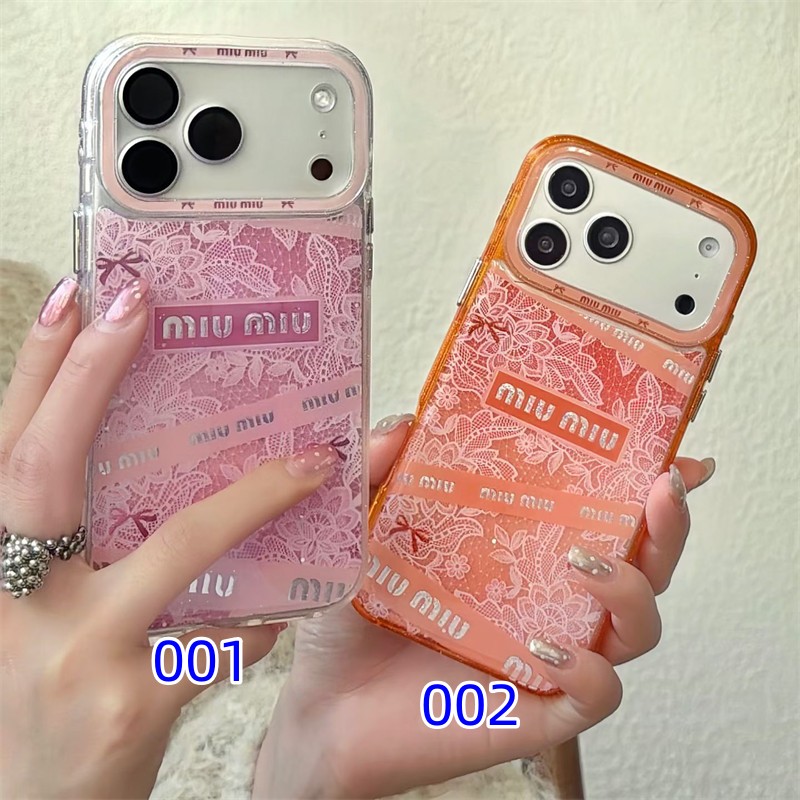 miumiu スマホケース iphone17/17pro ミュウ ミュウ アイ フォン16/16promax ケース レディース iphoneケース ハイブランド iphoneケース お揃い iphoneケース ブランド かわいい