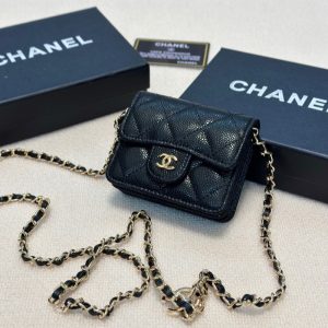 Alternative view of シャネル ミニ チェーン バッグ ミニ ショルダー バッグ 人気 ブランド chanel 財布 キャビア スキン 斜 めがけ バッグ 小さめ ブランド 財布 機能 付き ショルダー バッグ ブランド