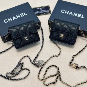 Classic Shop シャネル ミニ チェーン バッグ ミニ ショルダー バッグ 人気 ブランド chanel 財布 キャビア スキン 斜 めがけ バッグ 小さめ ブランド 財布 機能 付き ショルダー バッグ ブランド
