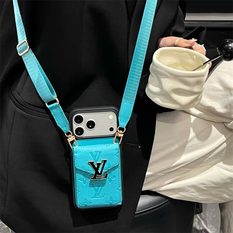 iphone17/17pro ケース ハイ ブランド レディース ルイヴィトン スマホショルダー ヴィトン 型 押し iphone16/16pro max ケース ショルダー iphone15/14pro ケース カード ケース 付き 