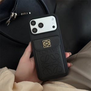 ロエベ アイフォン17/17プロ ケース ハイブランド iphone16/16pro ケース アナグラム loewe iphone15/15pro ケース iphone ケース カード ケース 付き iphone カバー ブランド