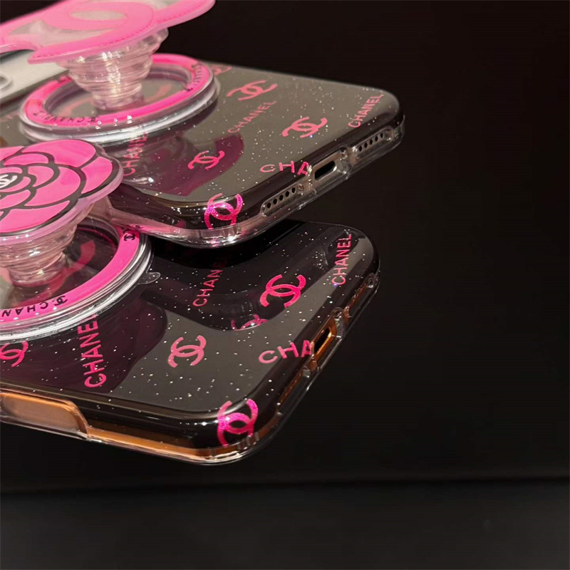 シャネル iphoneケース マグセーフ chanel 携帯ケース グリップ 付き iphoneケース 人気女子 iphoneケース ブランド かわいい アイフォンケース ハイブランド