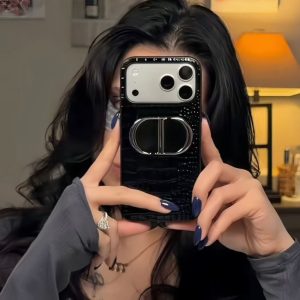 Alternative view of ディオール iphone17/17pro ケース ミラー 付き iphone16/16pro ケース dior風 iPhoneケース 人気ブランド 女子 40代 スマホケース 女性 人気 IPhone15/14/13 ケース ハイ ブランド