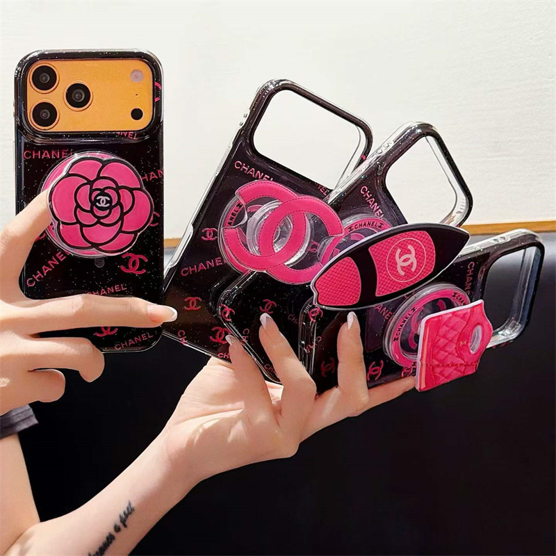 シャネル iphoneケース マグセーフ chanel 携帯ケース グリップ 付き iphoneケース 人気女子 iphoneケース ブランド かわいい アイフォンケース ハイブランド