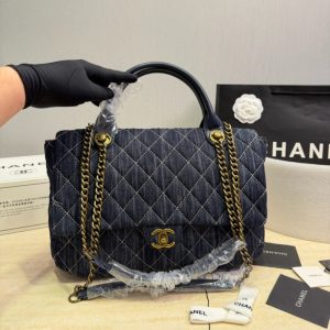 シャネル デニム バッグ 女性 バッグ 人気 30 代 /40 代 ハイ ブランド chanel ハンドバッグ バッグ レディース 人気 ブランド マトラッセ バッグ