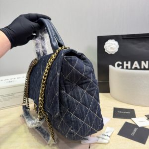 シャネル デニム バッグ 女性 バッグ 人気 30 代 /40 代 ハイ ブランド chanel ハンドバッグ バッグ レディース 人気 ブランド マトラッセ バッグ