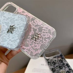 dior iphone ケース レース ディオール アイフォンケース 18プロ iphone17/17pro ケース ブランド レディース ハイブランド iphone16/15proケース カメラ保護リング 付き - 画像 (3)