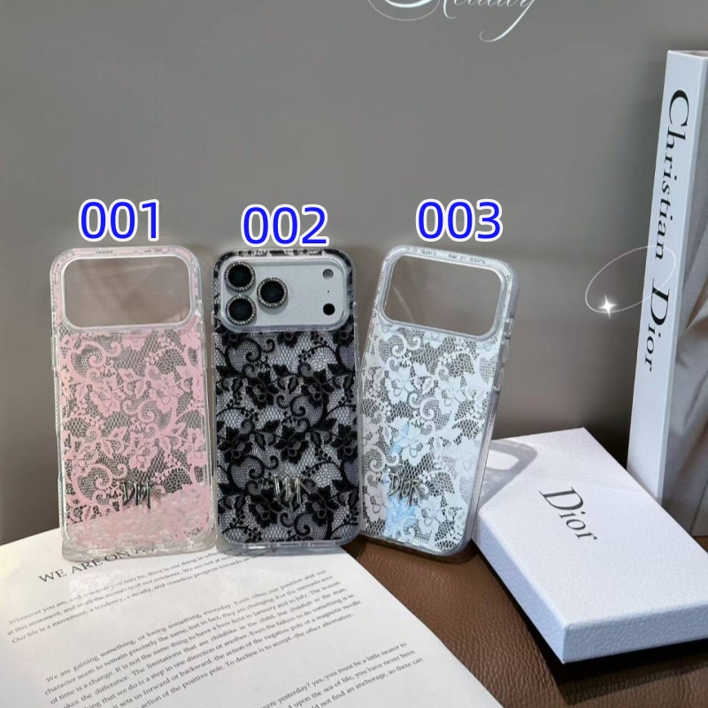 dior iphone ケース レース ディオール アイフォンケース 18プロ iphone17/17pro ケース ブランド レディース ハイブランド iphone16/15proケース カメラ保護リング 付き
