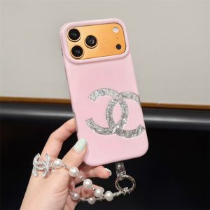 シャネル iphone18pro ケース iphoneケース 人気ブランド 女性 30代 スマホケース パール チェーン 付き iphone17/17proケース 可愛い ブランド iphone16/16promaxケース ハイ ブランド - 画像 (5)